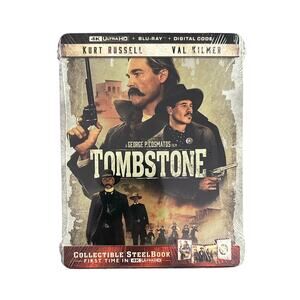 Tombstone Limited Edition Steelbook (4K UHD + Blu-Ray+ Digital) SEALED